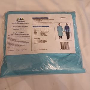 10pcs non surgical polyethylene insolation gown (35A)